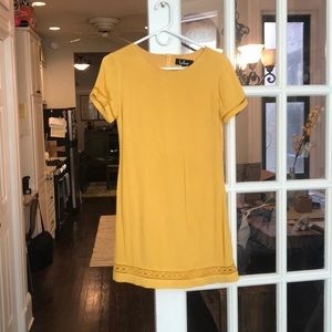 Lulus Mustard Yellow Shift Dress